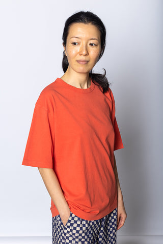 Short Sleeve Cotton Tee - Red Pitaya