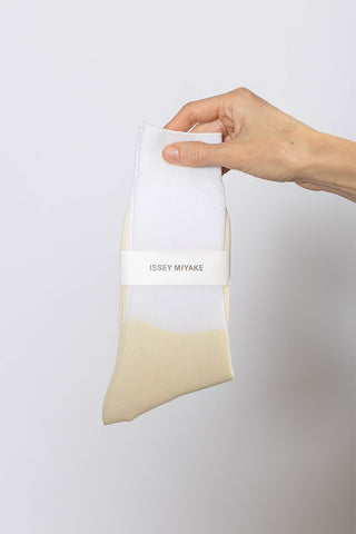 Sheer Rib Socks - White