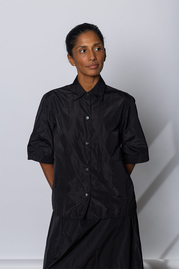 Taffeta Biscay Shirt - Jet Black