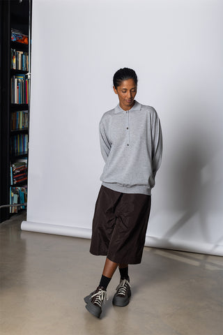 Morse Polo Knit - Silver