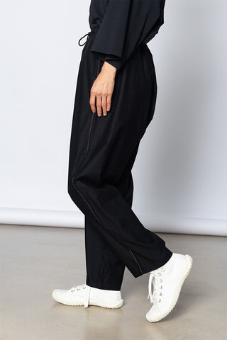 Stitch String Pants - Black