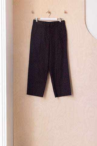 Dries Van Noten Star Printed Pant - Black/Red