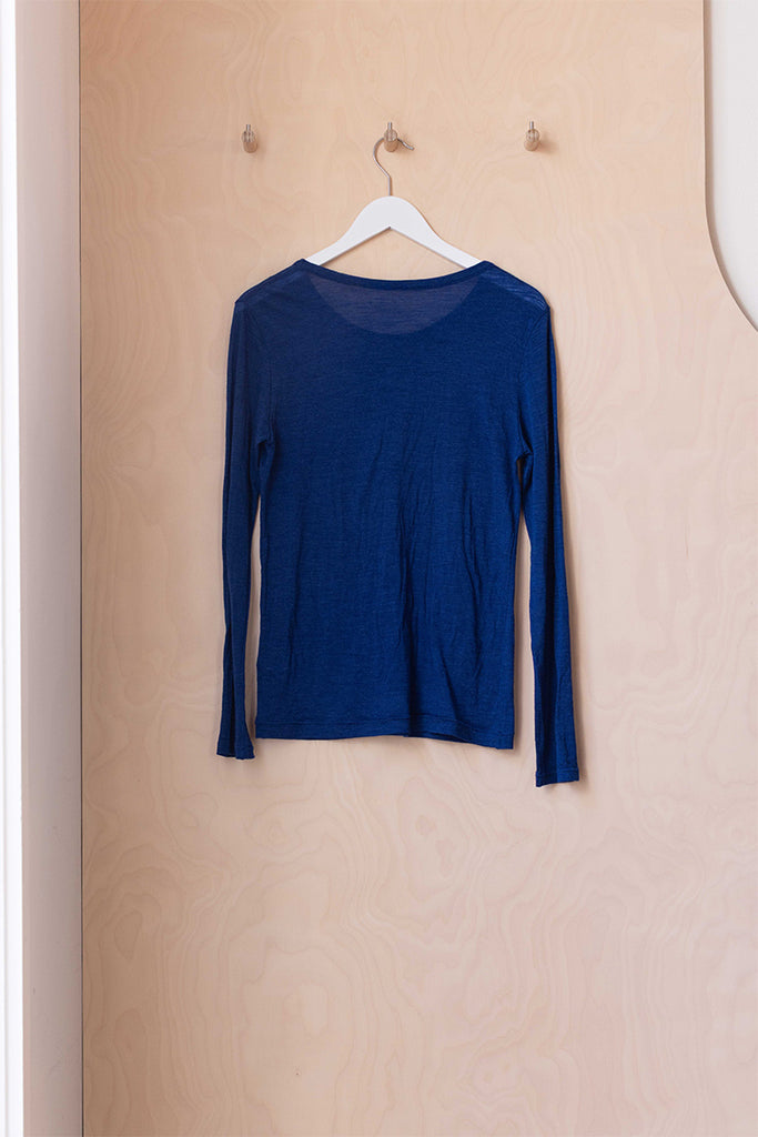 Y's by Yohji Yamamoto Long Sleeve T-Shirt - Blue