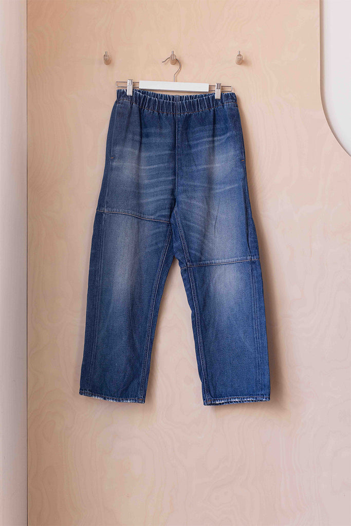 MM6 by Margiela Elastic Waist Jeans - Blue Washed