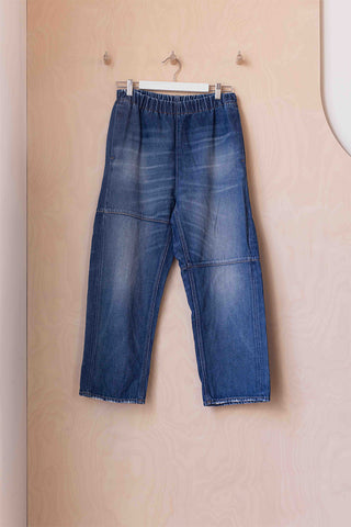 MM6 by Margiela Elastic Waist Jeans - Blue Washed