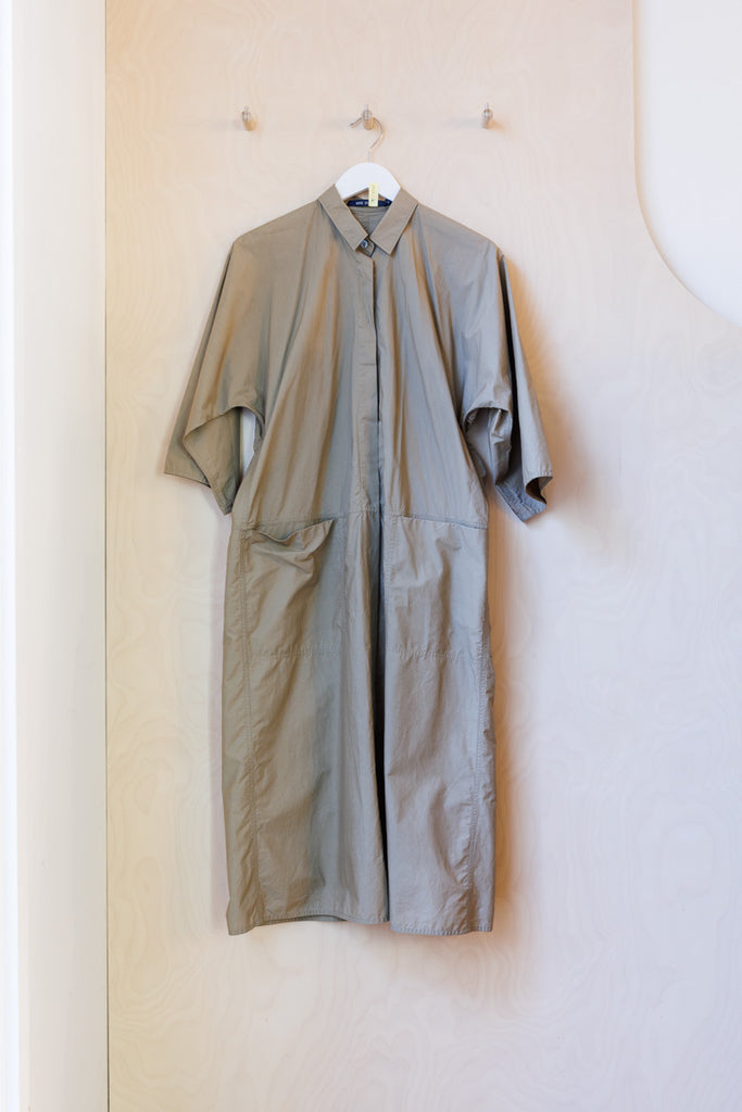 Sofie D'Hoore Cotton Patch Pocket Shirt Dress - Tan