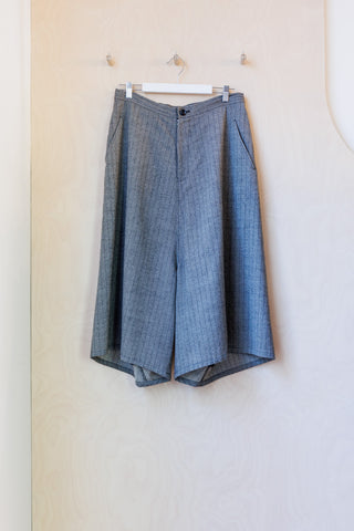 Y's by Yohji Yamamoto Stripe Sarouel Pant - Grey