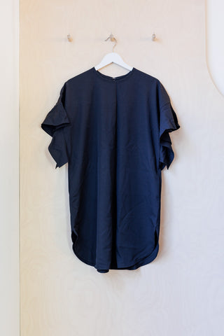 Y's by Yohji Yamamoto Ruffle Sleeve Tunic - Black