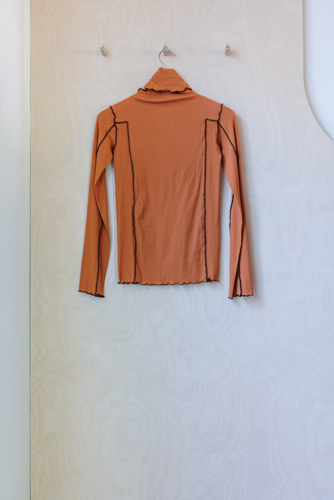 Archives Baserange Omato Turtle Neck Top - Orange