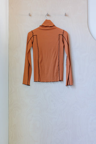 Archives Baserange Omato Turtle Neck Top - Orange