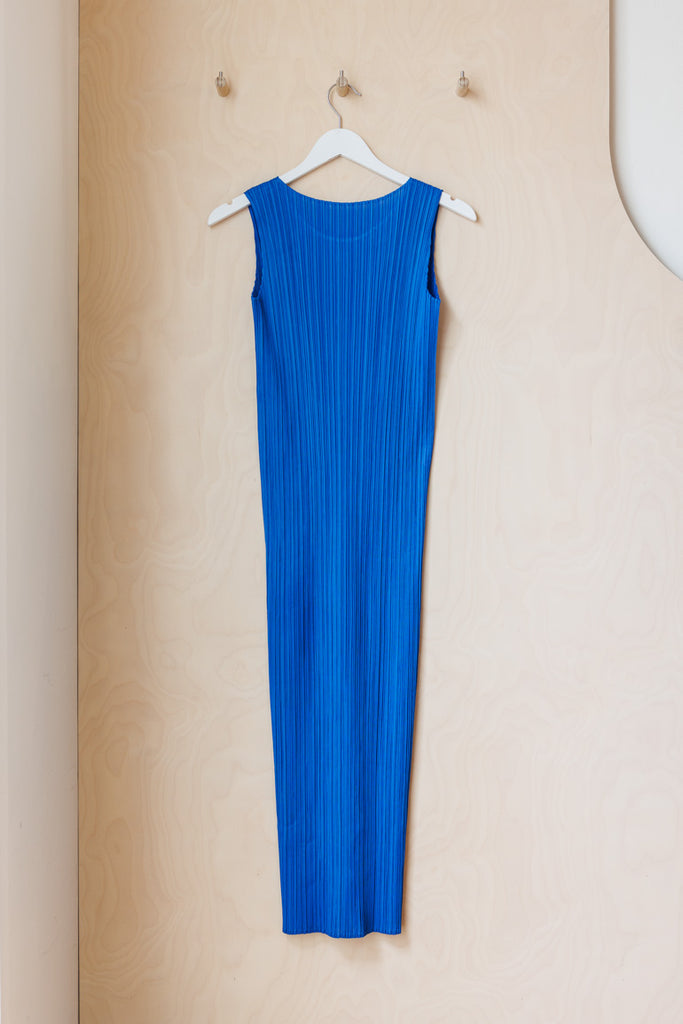 Pleats Please Tank Dress - Blue
