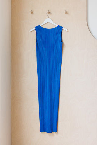 Pleats Please Tank Dress - Blue
