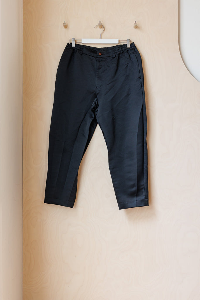 Comme Des Garçons Satin Pants - Black