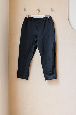 Comme Des Garçons Satin Pants - Black