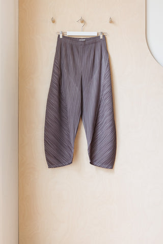 Pleats Please Diagonal Curved Pant - Grey