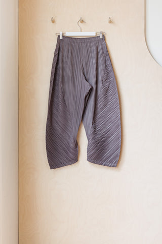 Pleats Please Diagonal Curved Pant - Grey