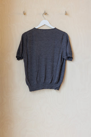 Dries Van Noten Cut-Out Embroidery Knit -Grey