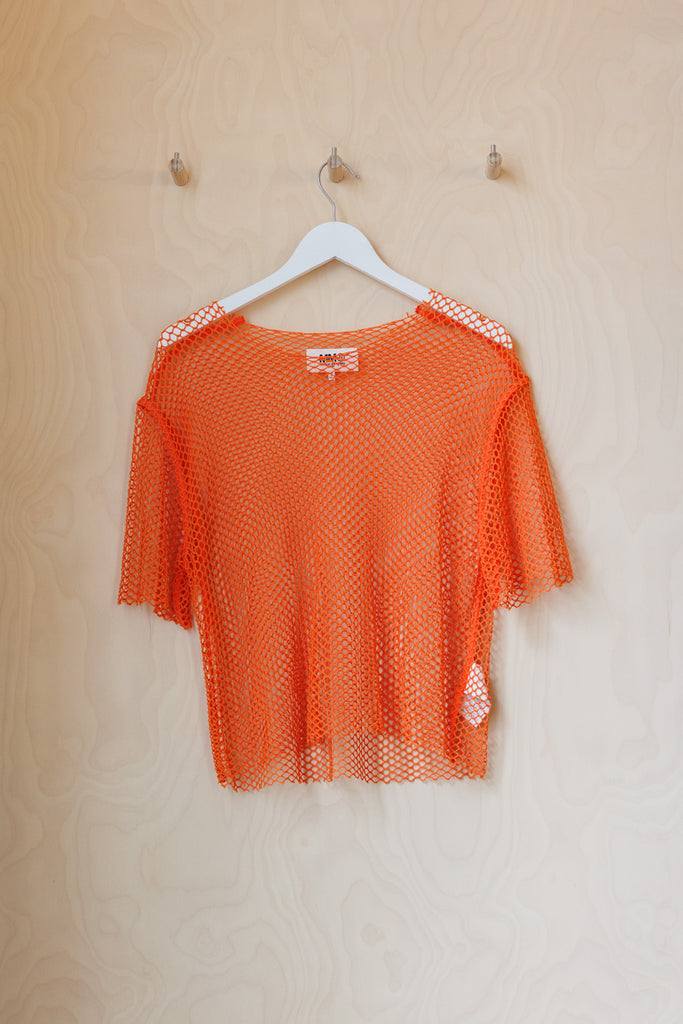 MM6 by Martin Margiela Mesh T-Shirt - Orange