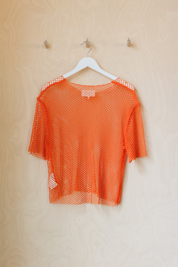 MM6 by Martin Margiela Mesh T-Shirt - Orange