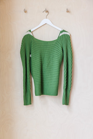 Dries Van Noten Wrap Scarf Sweater - Green
