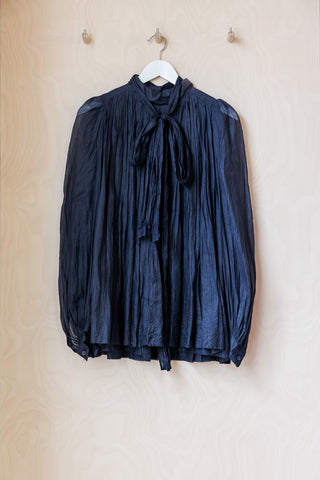 Dries Van Noten Gathered Blouse - Black