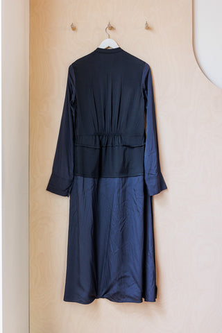 Jil Sander Fluid Viscose Shirt Dress - Navy