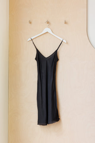Archives Organic by John Patrick Bias Half lip Dress - Black