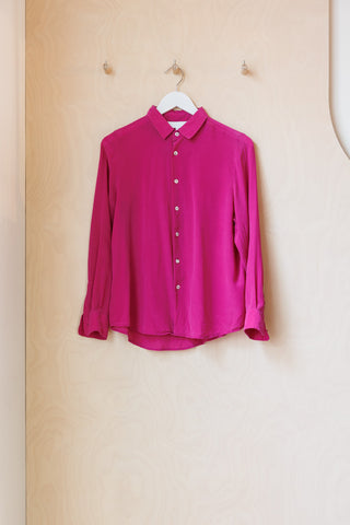 Rittenhouse Silk Blouse - Fucsia