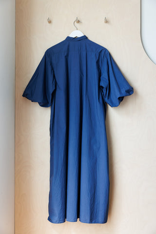 Sofie D'Hoore Puff Sleeve Shirt Dress - Navy