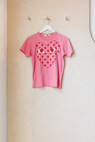 Comme Des Garçons Play Logo T-Shirt - Pink