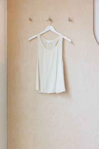 Rittenhouse Silk Racerback Tank - Cream