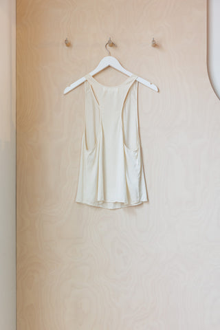 Rittenhouse Silk Racerback Tank - Cream