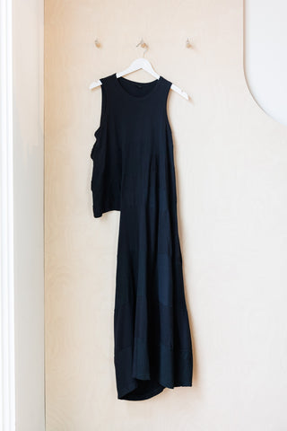 Y's by Yohji Yamamoto Cutout Tank Dress - Black