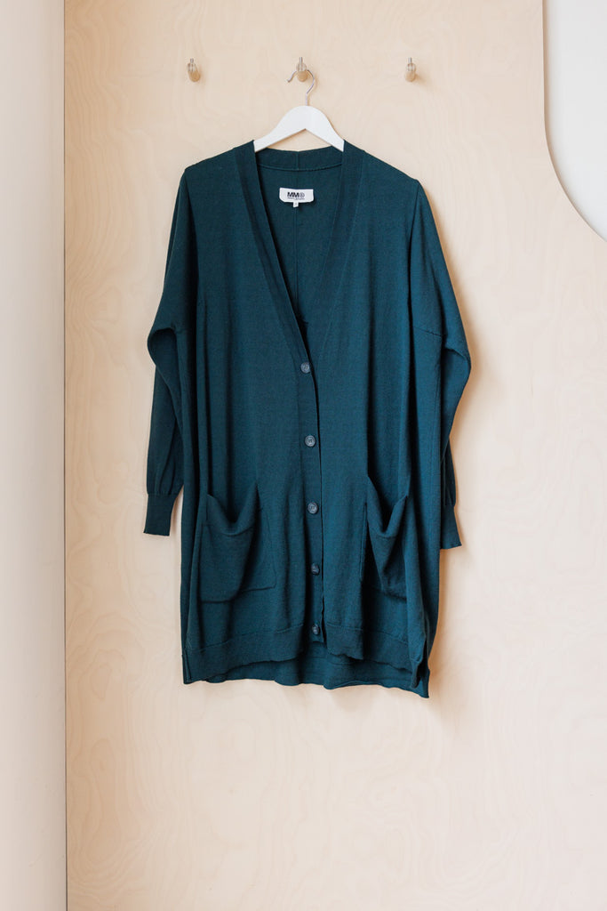 Archives MM6 by Margiela Oversize Cardigan - Green