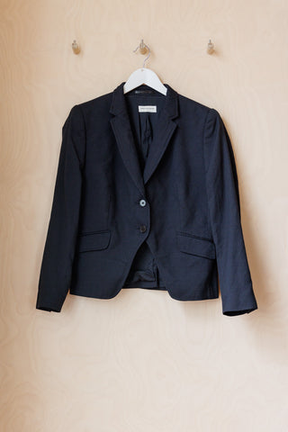 Dries Van Noten Brocade Jacket - Navy