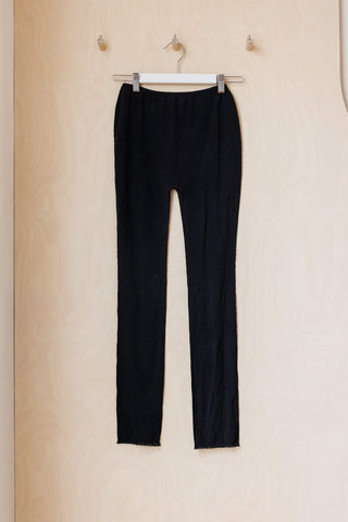 Pleats Please Semi Sheer Leggings - Black