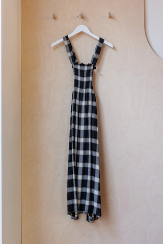 MM6 by Margiela Plaid Flannel Dress Skirt - Black