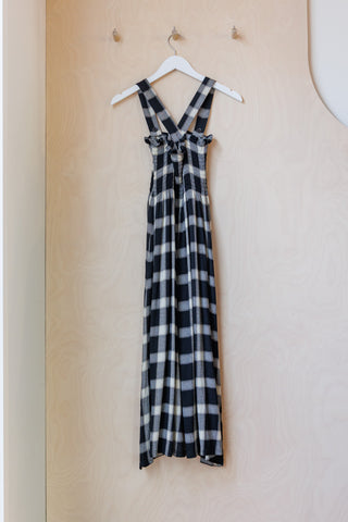 MM6 by Margiela Plaid Flannel Dress Skirt - Black