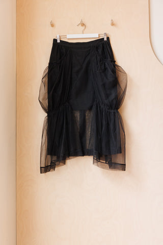 Simone Rocha Tulle Midi Skirt - Black