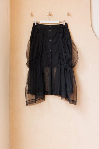 Simone Rocha Tulle Midi Skirt - Black