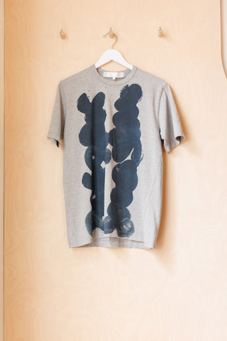 Tao Painterly Print T-Shirt - Grey Marle