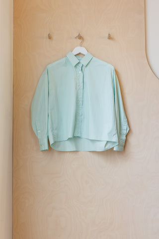 Cordera Boxy Shirt - Mint Green