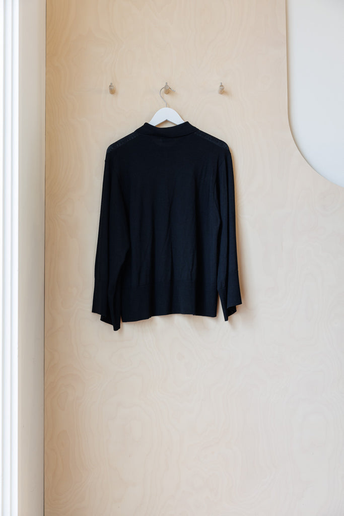 Dries Van Noten Talis Polo Sweater - Black