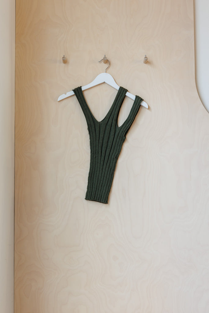 Baserange Adler Asymmetric Tank - Green