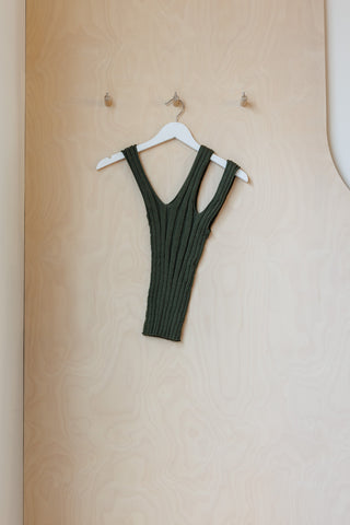 Baserange Adler Asymmetric Tank - Green