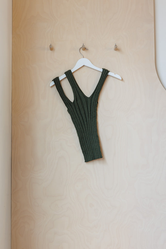 Baserange Adler Asymmetric Tank - Green
