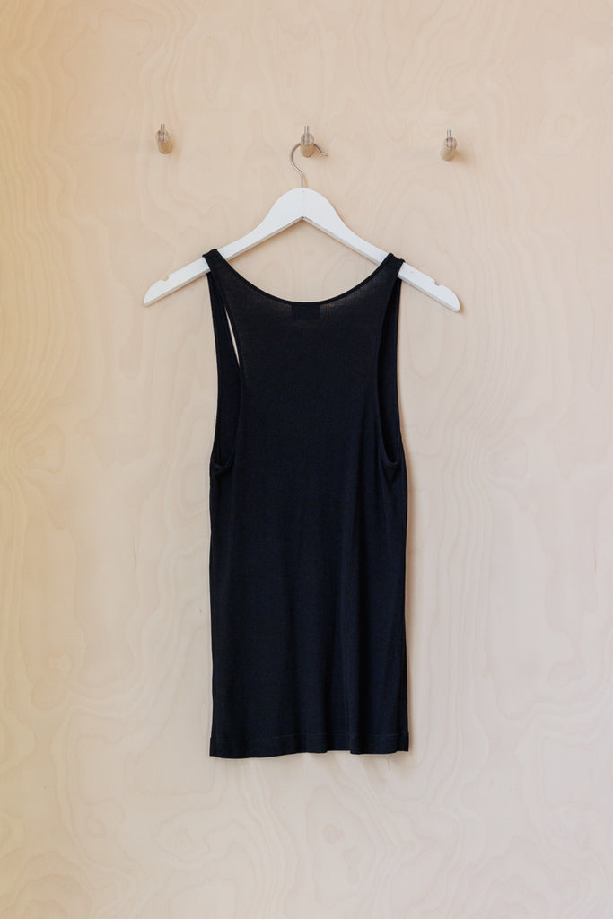 Dries Van Noten Rib Tank - Black