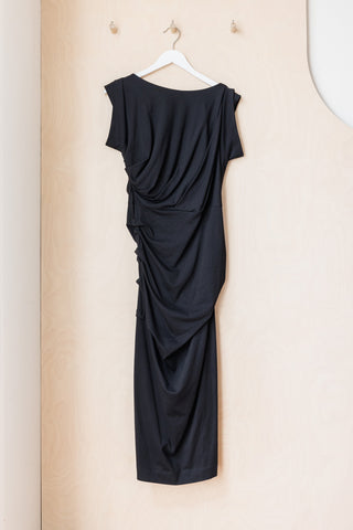 Dries Van Noten Cotton Jersey T-Shirt Dress - Black