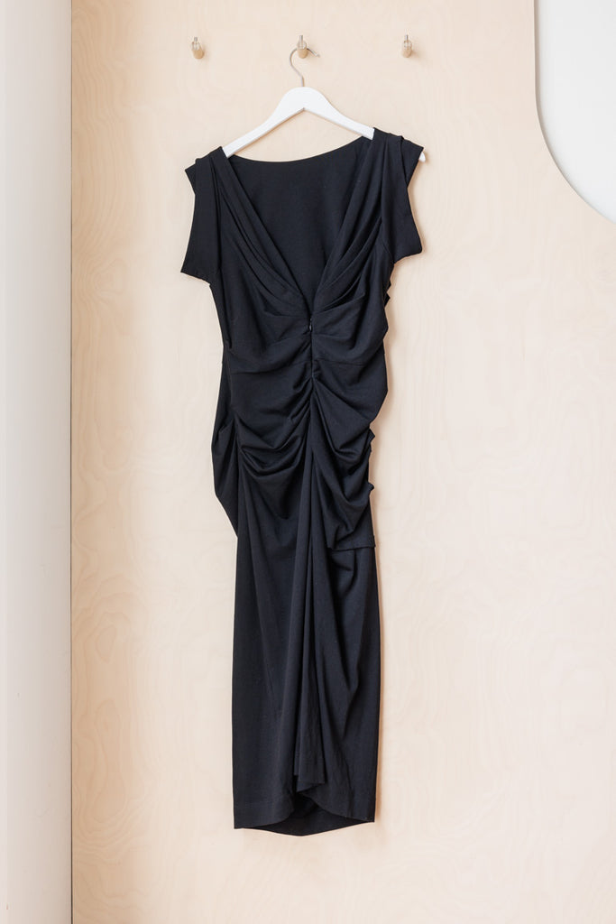 Dries Van Noten Cotton Jersey T-Shirt Dress - Black