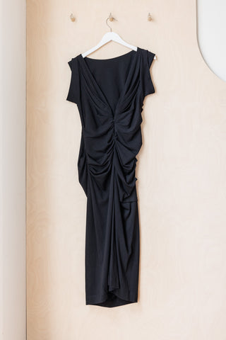 Dries Van Noten Cotton Jersey T-Shirt Dress - Black